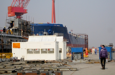 江蘇海通船舶有限公司 5000KW/AC440V/3P船用電站負(fù)載測試